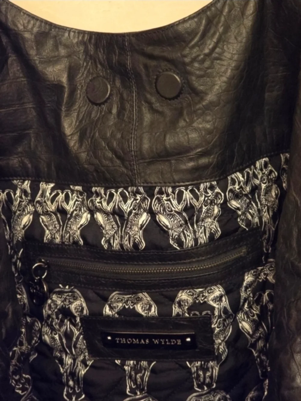 Thomas Wylde Studded Leather Hobo Bag